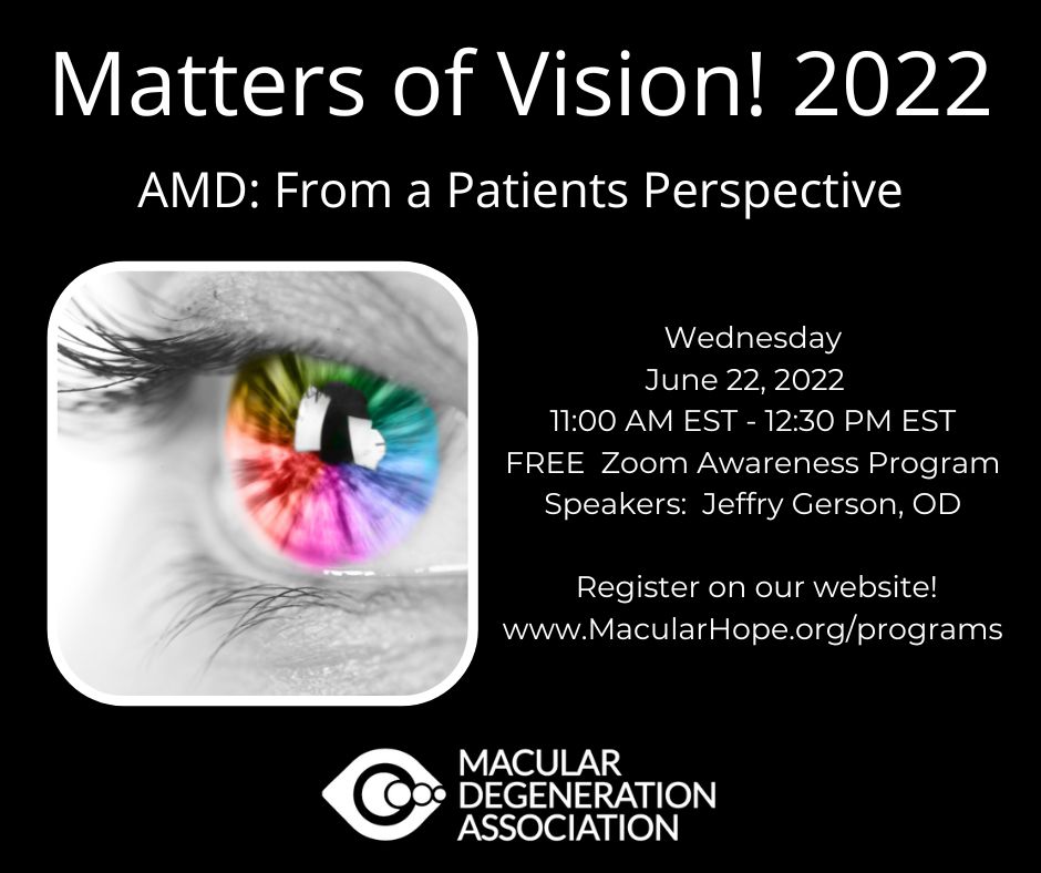Virtual Program- AMD: From a Patients Perspective
